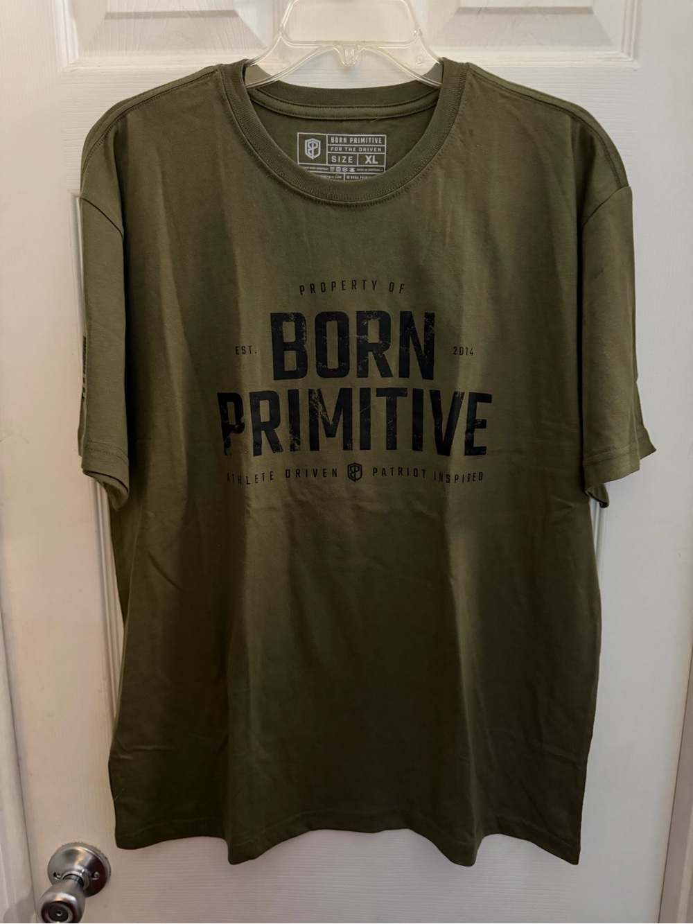 Born Primitive Men's Olive Green Logo Short Sleeve Tee